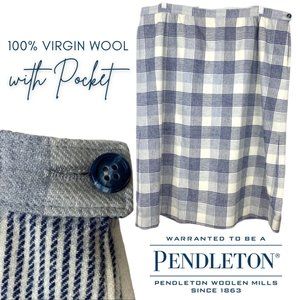 VINTAGE Pendleton Plaid Soft Wool Skirt | Academia
